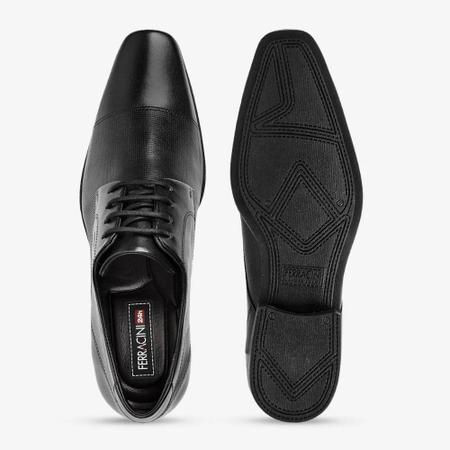 Imagem de Sapato social masculino preto macio Ferracini24h 4083-281g