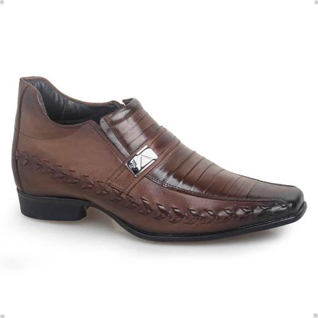 Sapato social masculino com salto sales interno 10cm