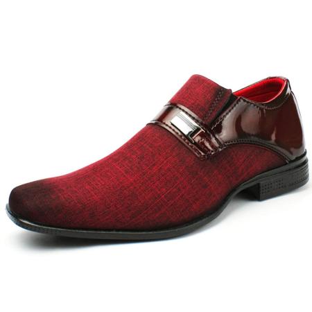 Sapato social masculino hotsell vermelho como usar