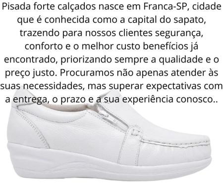 Imagem de Sapato Tenis Feminino Enfermagem Anatômico Couro R 901 Numeração especial 33a0 42 
