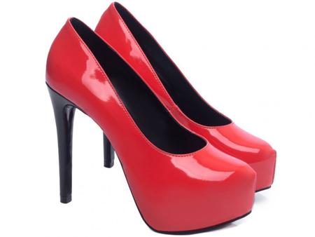 Sapato best sale vermelho confortavel