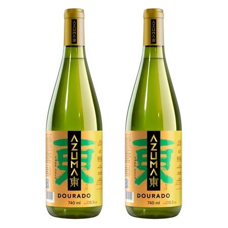 Saquê Azuma Dourado Sake Seco 740ml 12 Unidades