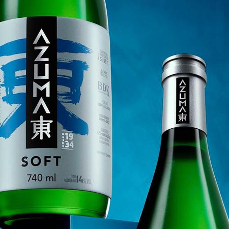 Imagem de Saquê Azuma Soft Sake Seco 740ml 6 Unidades