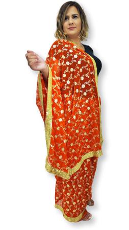 Sari Saree Indiano Bordado Festa Importado ndia Original Sarat