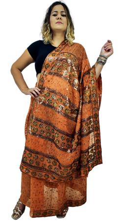Sari Saree Indiano Bordado Festa Importado ndia Original Sarat