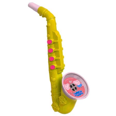 Imagem de Saxofone Infantil Instrumento Musical Peppa Pig Candide