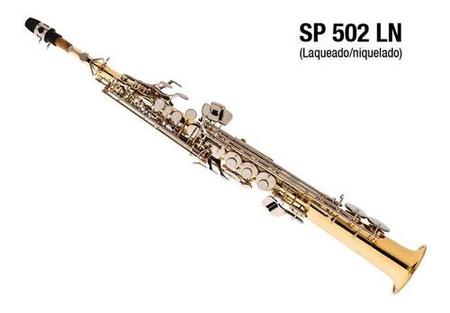 Imagem de Saxofone Soprano Reto Eagle Sp 502 Ln Em Sib 
