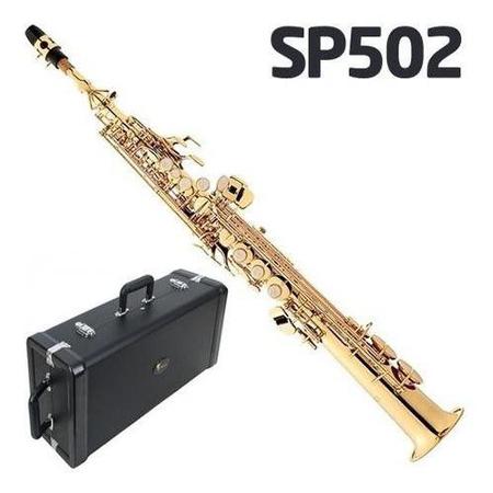 Imagem de Saxofone Soprano Reto Laqueado + Case Sp502 Eagle Envio 24h