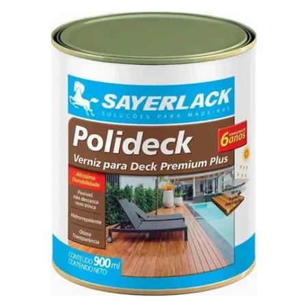 Imagem de Sayerlack Polideck Semi-brilho Natural 900ml Hidrorrepelente Madeira