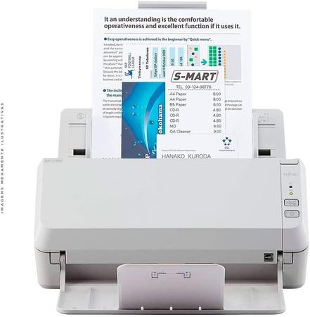 Imagem de Scanner de Rede Fujitsu ScanPartner SP 1130N Colorido, Duplex, Branco - SP1130N