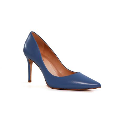 Scarpin azul on sale salto medio