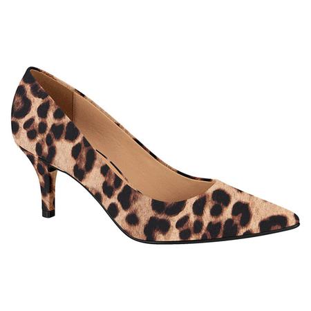 Scarpin Casual Vizzano Animal Print On a Salto M dio Scarpin