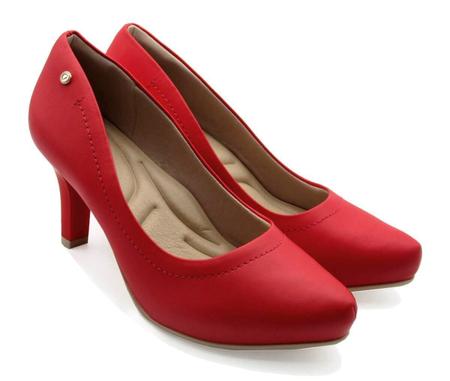 Scarpin Comfortflex 2285401 Meia Pata Scarpin Feminino