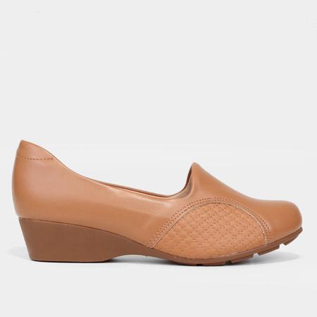 Scarpin couro modare salto baixo store anabela joanete