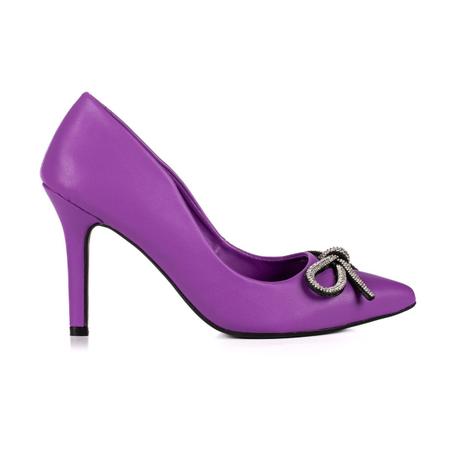 Imagem de Scarpin Feminino Jjojo Larissa Salto Alto Fino 10cm Bico