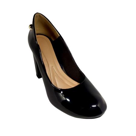 Imagem de Scarpin Feminino Preto Verniz Salto Alto