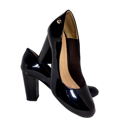 Imagem de Scarpin Feminino Preto Verniz Salto Alto