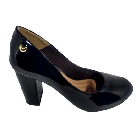 Imagem de Scarpin Feminino Preto Verniz Salto Alto