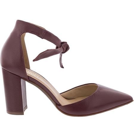 Scarpin vinho hotsell salto grosso