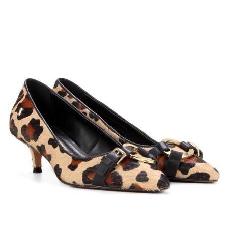 Scarpin onça sales santa lolla