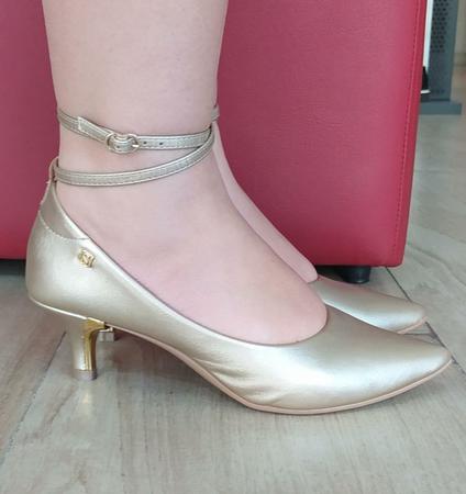 Scarpin champagne cheap