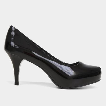 Scarpin Verniz Ala Meia Pata Scarpin Feminino Magazine Luiza