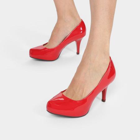 Scarpin Verniz Ala Meia Pata Scarpin Feminino Magazine Luiza