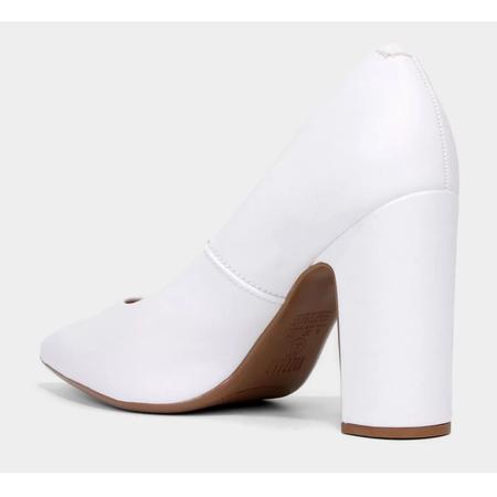 Scarpin vizzano bico store fino branco