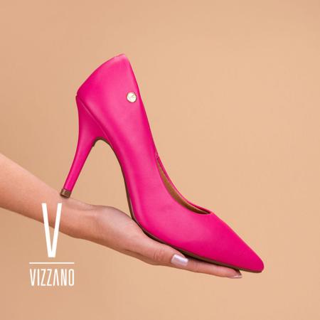 Imagem de Scarpin Vizzano Original Salto 9 Centímetros Bico Fino Fashion Pelica Sandalia Conforto Estilo Lancamento Casual