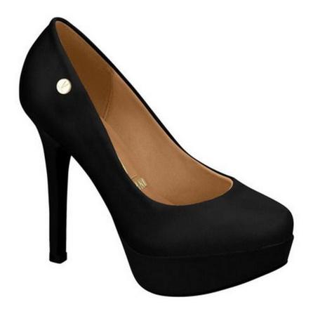 Scarpin store preto plataforma