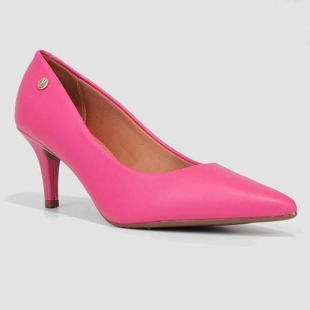 Scarpin Vizzano Salto Médio Bico Fino - Rosa Imagem de Scarpin Vizzano Salto Médio Bico Fino - Rosa