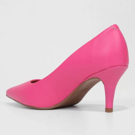 Scarpin Vizzano Salto Médio Bico Fino - Rosa Imagem de Scarpin Vizzano Salto Médio Bico Fino - Rosa
