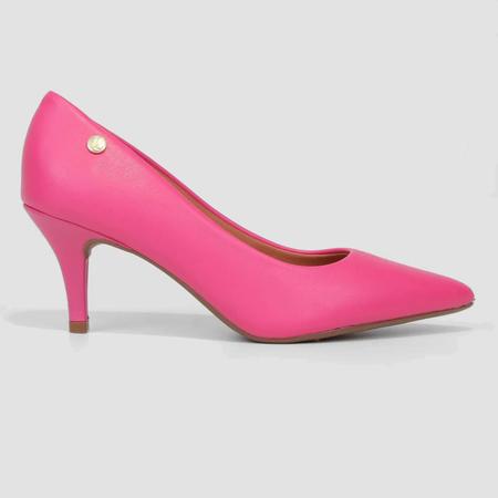 Scarpin Vizzano Salto Médio Bico Fino - Rosa Imagem de Scarpin Vizzano Salto Médio Bico Fino - Rosa