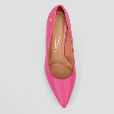 Scarpin Vizzano Salto Médio Bico Fino - Rosa Imagem de Scarpin Vizzano Salto Médio Bico Fino - Rosa