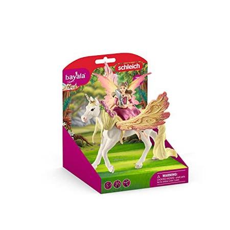 Imagem de Schleich bayala Unicorn Toys for Girls and Boys Fairy Feya Doll com Pegasus Unicorn, Idades 5+