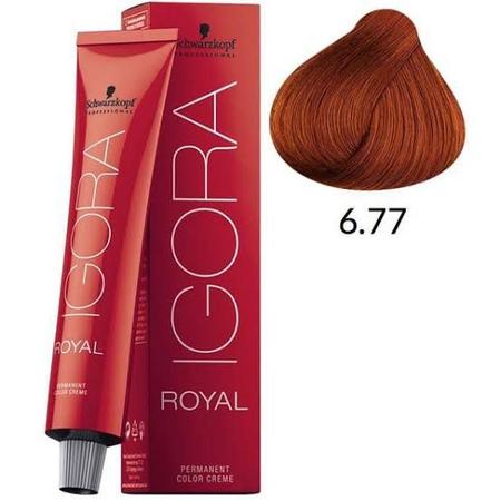 Coloração Igora Royal 2- 6.77 + 2- Ox 30