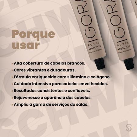 Imagem de Schwarzkopf Igora Absolutes Coloração 7/70 Louro Médio Cobre Natural 60ml