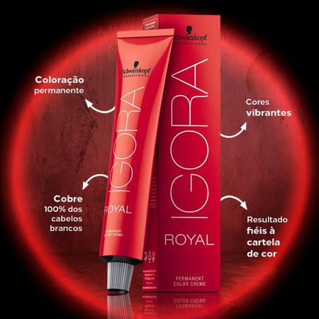 Schwarzkopf Igora 7.77 Royal HD Louro Médio Cobre Extra - 60g - Super Beleza