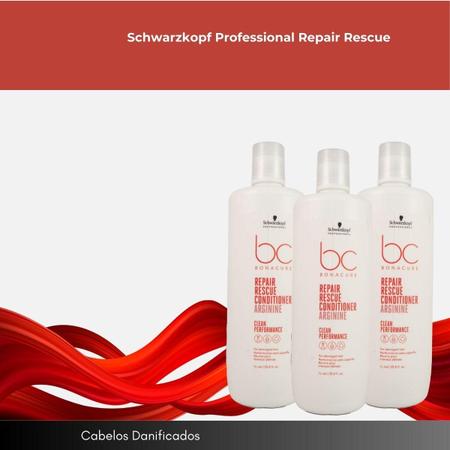 Imagem de Schwarzkopf Professional Repair Rescue Kit 3 Condicionador 1L