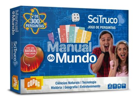Scitruco Jogo De Perguntas Manual Do Mundo Board Game Copag Brinquedo  Infantil Menino Menina 12 Anos na Americanas Empresas
