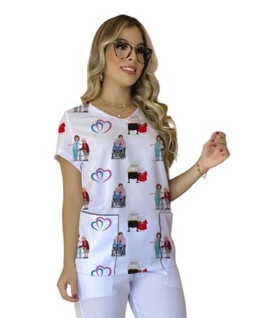 Conjunto de roupa para idosa 2025
