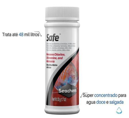 Imagem de Seachem Condicionador Completo Safe 50gr P/ Marinho E Doce