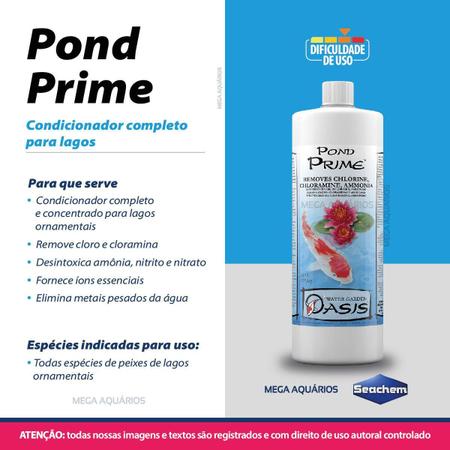 Imagem de Seachem Pond Prime 1L Condicionador Completo Água Lago