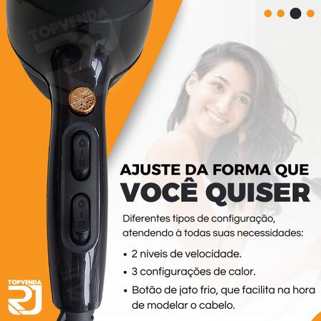 Secador De Cabelo Profissional Salão Cabeleireiro Potência 5000w