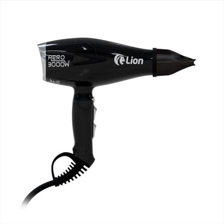 Imagem de Secador Cabelo Aero 3000w Lion 220v Preto + Prancha Chapinha Pro Tittan 500 Lion 250 Bivolt Cobre