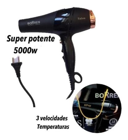 Secador De Cabelo Profissional 5000w Bivolt Rápido E Leve