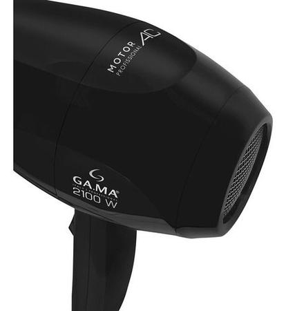 Imagem de Secador Cabelos Gama Italy Eleganza Plus Ceramic Ion 2100w Cor Preto 220v