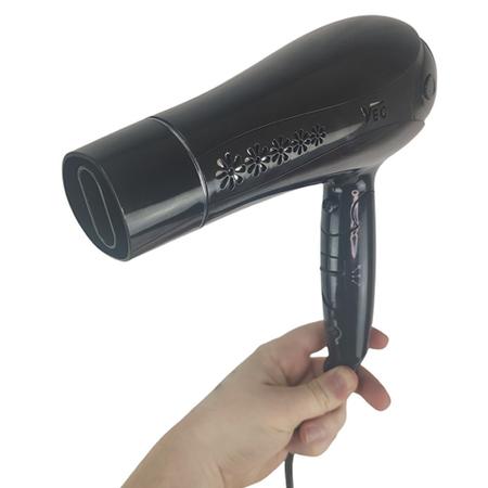 Secador de Cabelo Bivolt 2000W Silencioso Dobravel Difusor Salao  Cabeleireiro Beleza