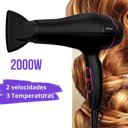 Imagem de Secador de Cabelo 2000W Função Íon 127V - Iamo