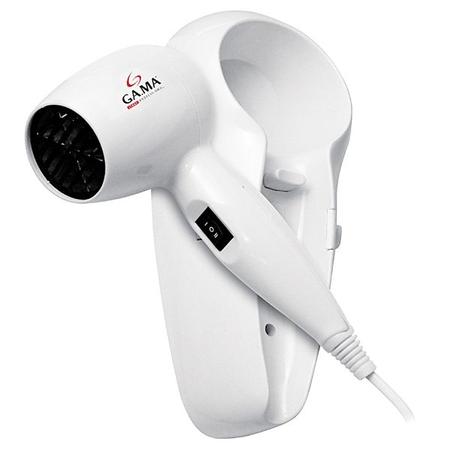 Imagem de Secador de Cabelo com Suporte de Parede Gama HC-125G FD 1.200 Watts 220-240 V ~ 50HZ - Branco